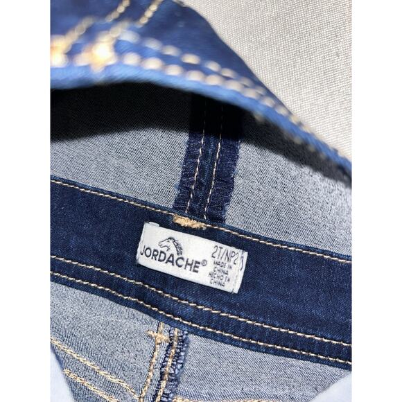 Jordache‎ Overalls Flowers and Lace 2T/NP2 Toddler Baby Clothes Denim - Picture 7 of 9